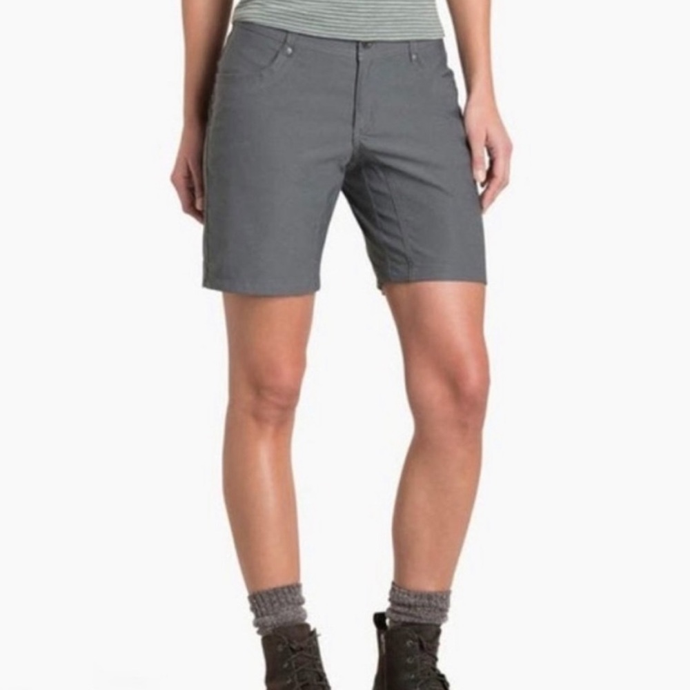 Kuhl Dry Stretch Women's Gray Longline Hiking Trekr Shorts